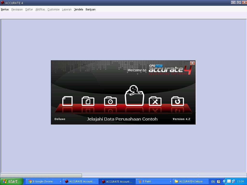 Setup Awal  SOFTWARE ACCURATE INDONESIA